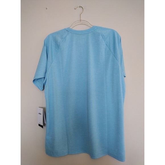 Nike Swim‎ T- Shirt Men's L Ligh Blue UPF40+ Dri-Fit Short Sleeve Hydroguard - Picture 2 of 7